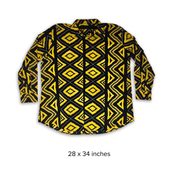 Men Long Sleeve Shirt with pattern